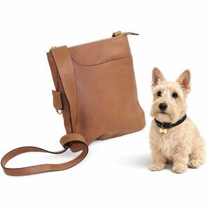 Radley London Pockets Icon Cult Favorite Butterscotch Leather Zip Top Cross Body